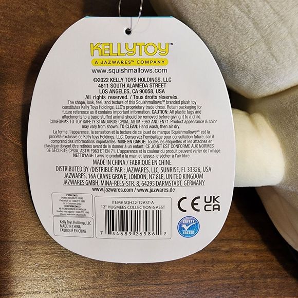 Squishmallows Kellytoy Plush Hug Mees Connor the Cow 12" Very Rare - Picture 4 of 4